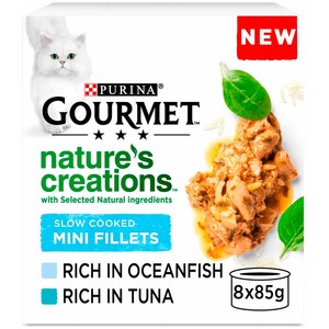 Pack of 8 Purina Gourmet Nature's Creations - Fish by Gourmet
