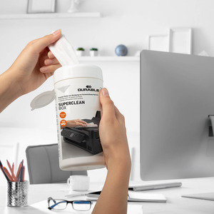 Superclean 100 Cleaning Wipes - White by Durable