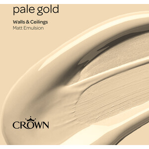 Crown Matt Breatheasy Emulsion Paint - Pale Gold by Crown Paints