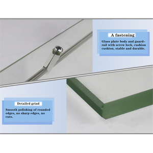 Bathroom Shelf Tempered Glass Storage Organizer - Transparent / 60cm by Livingandhome