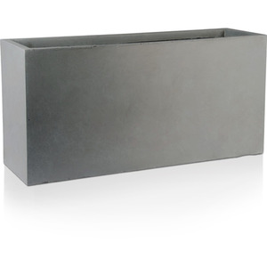 Light Concrete High Trough Planter by IDEALIST