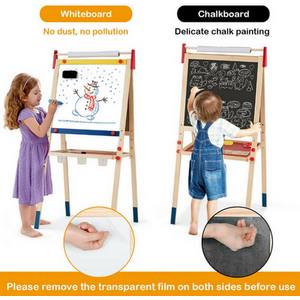 3 in 1 Kids Double Sided Easel - Natural