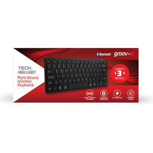 Wireless Keyboard - Black - Black by Groov-e