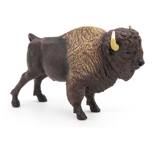 PAPO Wild Animal Kingdom 50119 American Buffalo Toy Figure - Brown by PAPO