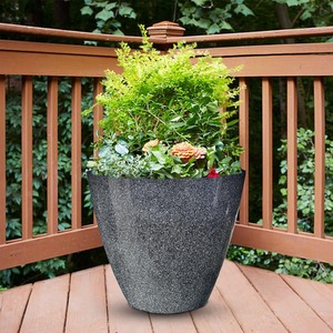 Set of 2 Glazed Effect Savannah Planters - Windswept Grey Fusion