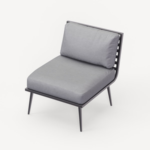 Mayfair Corner Lounging Set with Fire Pit Grey - Grey by Royalcraft