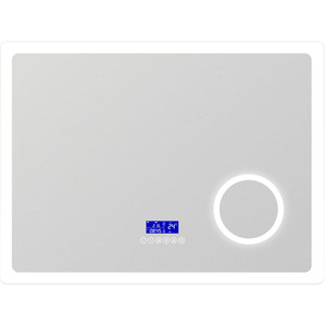LED Bathroom Mirror with Magnifier and Digital Display by AicaBathroom