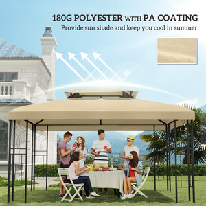 Outsunny Patio Gazebo Tent Cover Replacement by Outsunny