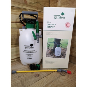 5 Litre Garden Pressure Sprayer with Shoulder Strap for Weeds Fertiliser - White by Samuel Alexander