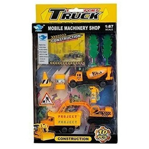 Big Daddy Kids Vehicle Set with Accessories - Multi / Construction Site / 10+ by Big Daddy