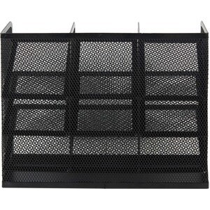 10 Compartment Mesh Desk Organiser