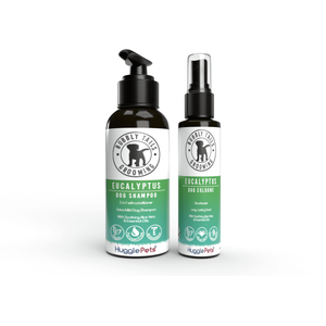 Bubbly Tails Eucalyptus 2 in 1 Shampoo Deodorising Cologne Spray for Dogs - White by HugglePets