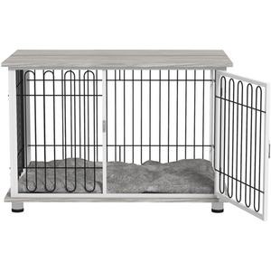 PawHut Dog Crate Furniture Side End Table with soft Washable Cushion by PawHut