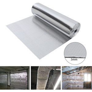 Aluminum Foil Insulation Roll Reflective Single Bubble - Silver / 8.4m by Livingandhome
