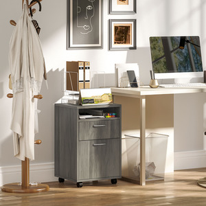 HOMCOM Filing Cabinet With Drawer by HOMCOM
