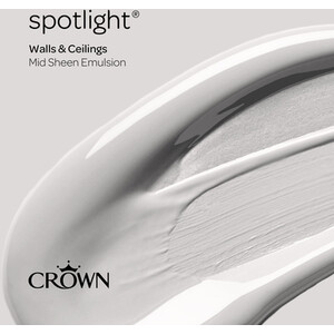 Crown Walls and Ceilings Mid Sheen Emulsion - Spotlight / 5l by Crown Paints