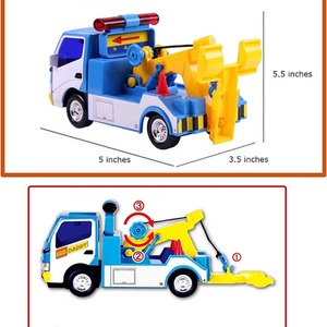 Big Daddy Construction Fully Functional Tractor Lorry Toy Trucks Cars - Multi / Police Wrecker and Car Combo by Big Daddy