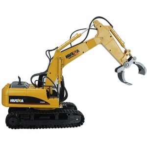 Remote Control Excavator Timber Grabber - Yellow by Big Daddy
