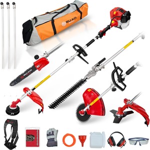52cc Long Reach Petrol Multi Tool Strimmer, Hedge Trimmer, Pruner, Brush Cutter by BU-KO