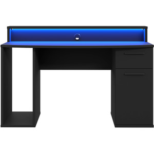 Power Z Compact Gaming Desk - Black by Flair