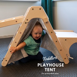 Wooden 5-in-1 Montessori Climbing Set for Toddlers - Natural by NOVECRAFTO