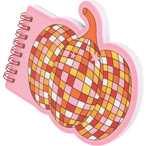 Disco Pumpkin Shaped Notebook - Pink