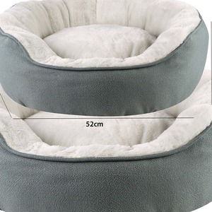 High Sided Deep Filled Donut Bed - Grey / 52cm by Dream Paws
