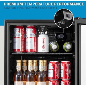 99L Freestanding Beer Fridge - Black by Comfee