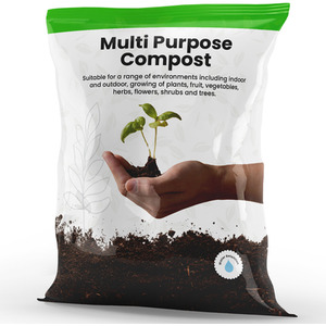 100L Multi-Purpose Compost With Wetting Agent Ideal For Garden - Brown