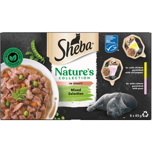 Pack of 8 Sheba Nature's Collection in Gravy by Sheba