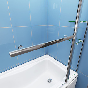 Pivot Bath Shower Screen Panel - Clear by AicaBathroom