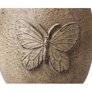 Butterfly Brook Solar Bird Bath with Lights - Yellow by Primrose