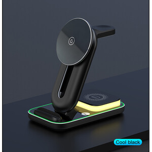 4 in 1 Wireless Charging Stand - Black