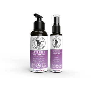 Bubbly Tails Lavender 2 in 1 Shampoo Deodorising Cologne Spray for Dogs - White by HugglePets