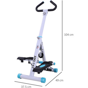 HOMCOM Stepper Fitness Exercise Machine - White by HOMCOM