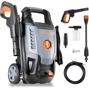 1600W Portable Pressure Washer - Grey by VonHaus