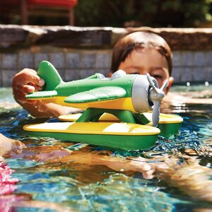 Green and Yellow Seaplane - Green by Green Toys