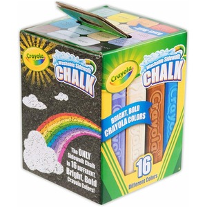 Crayola Sidewalk Chalk, Bucket of 16 51-2016 KIDS GIFT - multi by Crayola