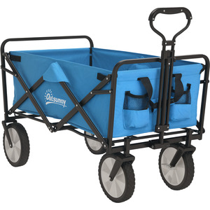 Outsunny Folding Outdoor Storage Bag with Telescopic Handle by Outsunny