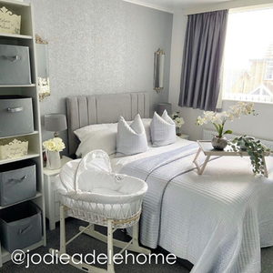 Cotton Dream Palm Moses Basket - White by Clair de Lune