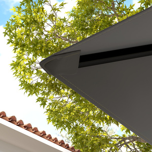 Outsunny 3 x 3(m) Gazebo Canopy Replacement Cover - Grey by Outsunny