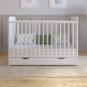 Levi Cot Bed With Drawer And Mattress - Anthracite/Pine by Love For Sleep