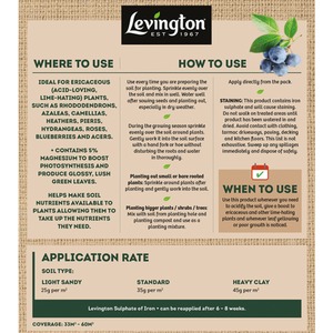 Sulphate Of Iron Ericaceous Plant Feed 1.5kg - Natural by Levington