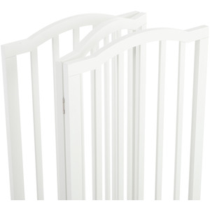 WhiskerJoy Wooden Foldable Pet Gate - White / 46 - 138 cm by WhiskerJoy