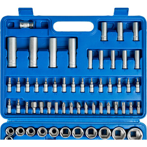 Ratchet with Socket Set - 94-Piece, 14 and 12 