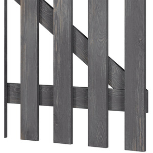 Solid Wood Garden Gate with Z-Shaped Structure by Livingandhome
