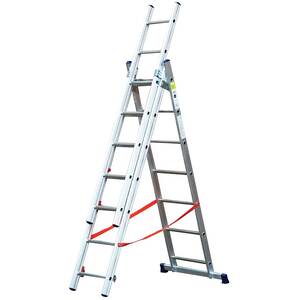 Light Duty Combination Ladder - Silver / 202cm by TB Davies