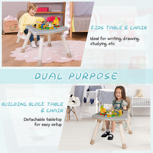 Multifunctional Baby High Chair - Brown by Costway