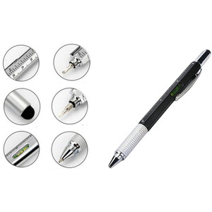 6 in 1 Multitool Pen - Black by n/a
