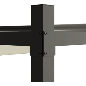 Outsunny 3 x 3(m) Outdoor Pergola with Retractable Roof - Cream by Outsunny